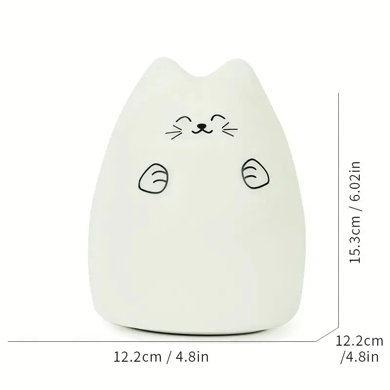 Cute Cat Shaped LED Night Light for Home Decor