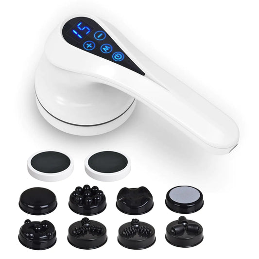 TOTO81JXM Handheld Cellulite Massager Body Sculpting Machine Lymphatic Drainage Massager Belly Massager with Lipo Roller for Stomach Fat Vibrating Massage Wand for Beauty Sculpt on Butt Waist Arms