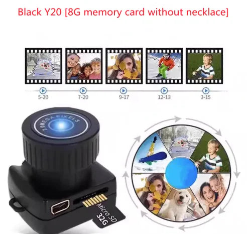 HD Camera Pendant Necklace
