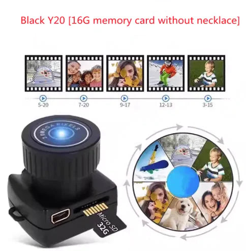 HD Camera Pendant Necklace