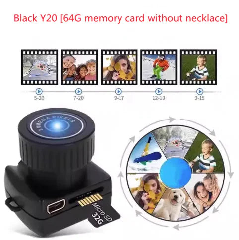 HD Camera Pendant Necklace