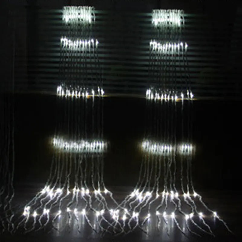 Outdoor Net Lights and Water String Lights Setup